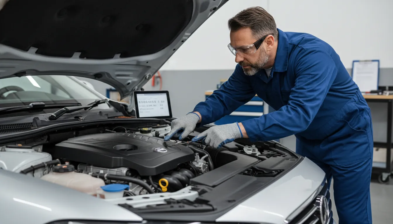 整備風景や商談スペースなど