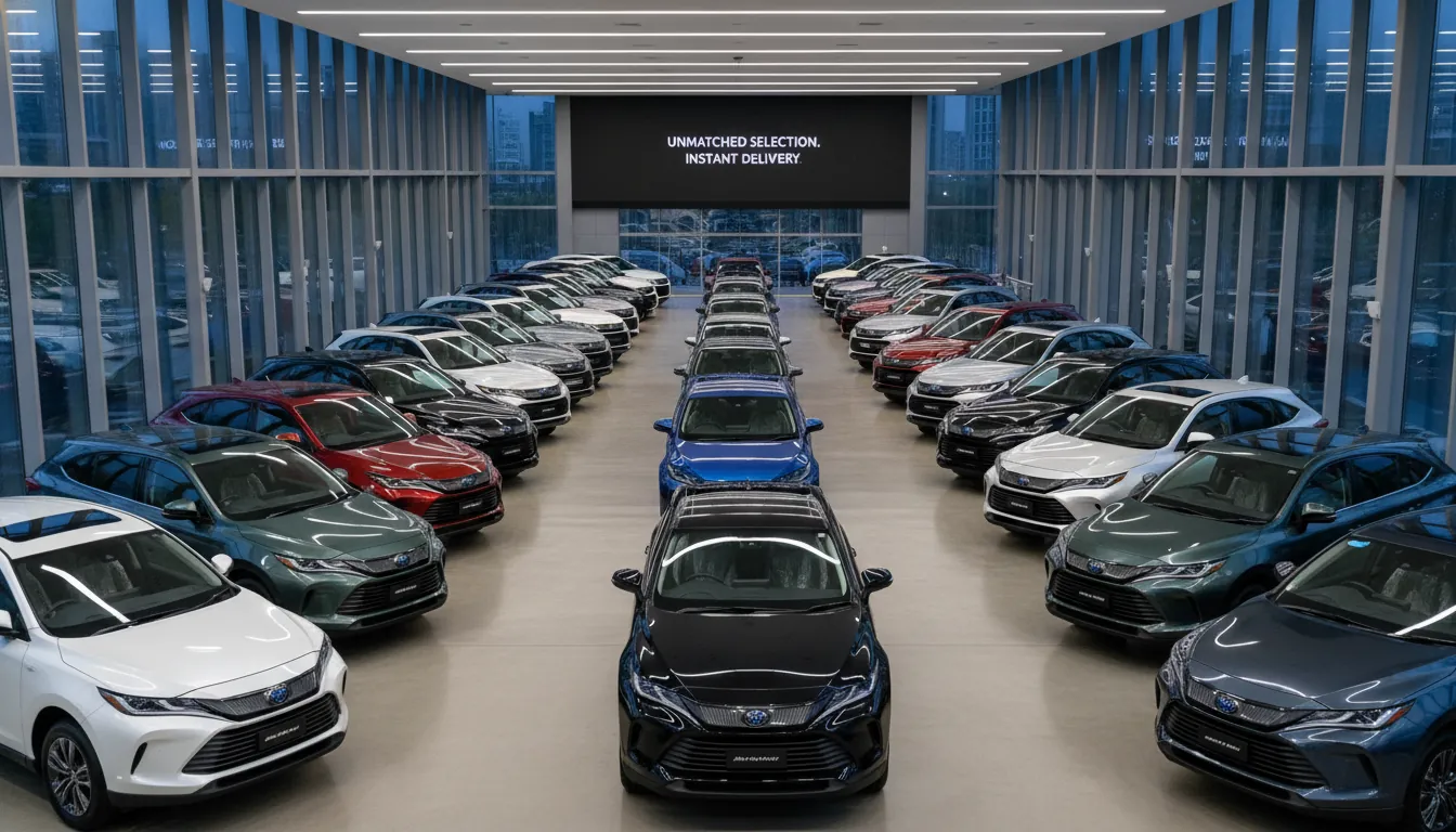 整備風景や商談スペースなど