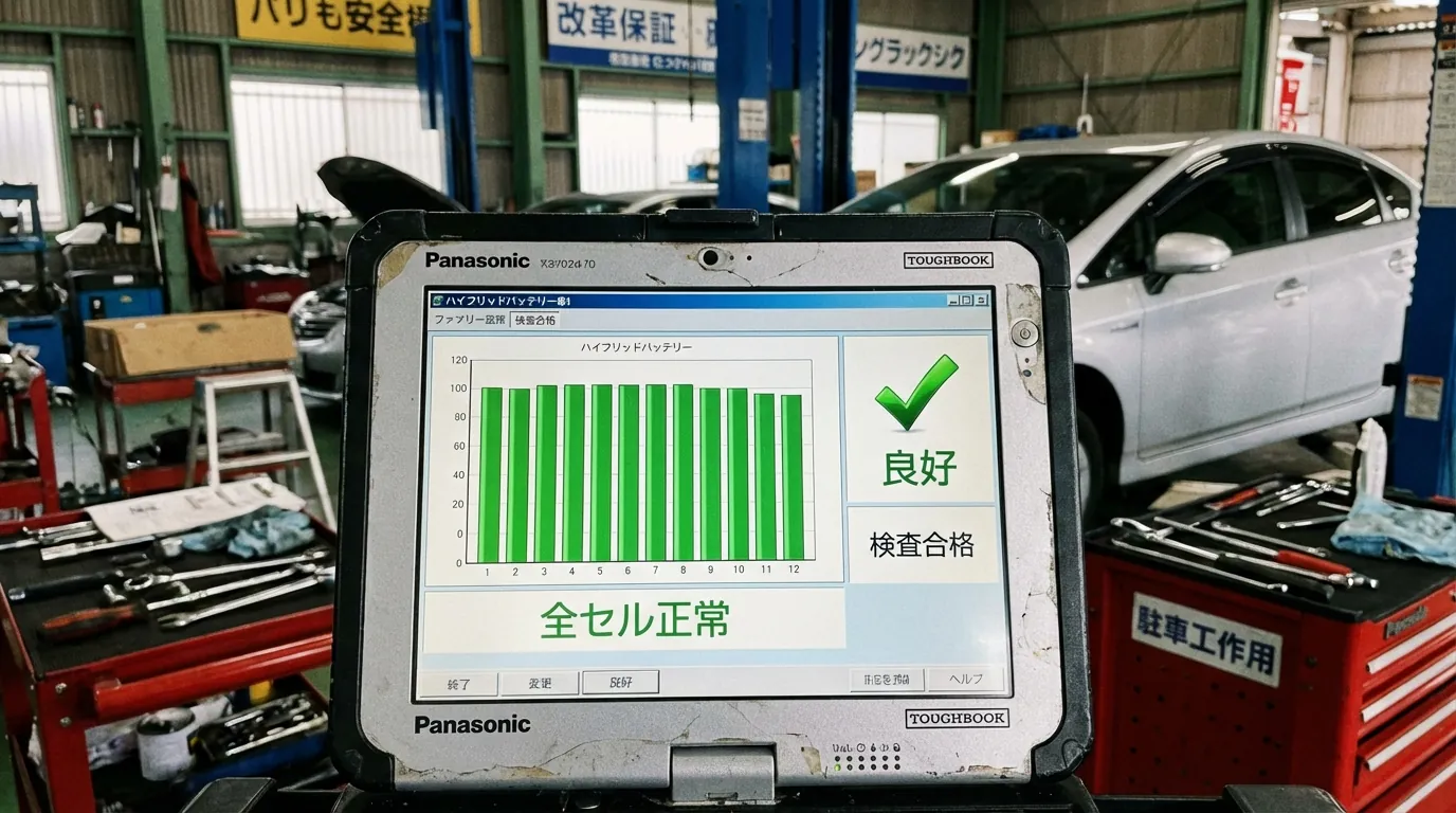 整備工場の診断機画面
