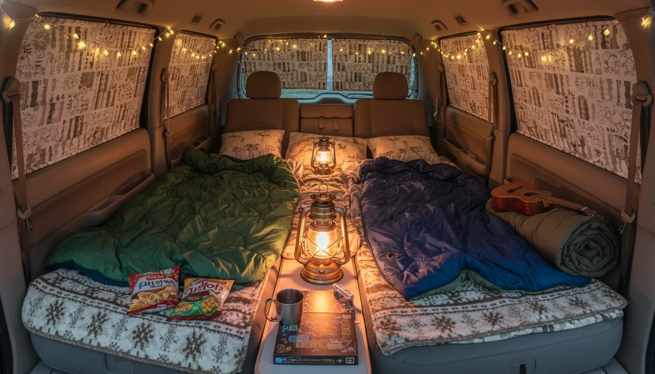 ポータブル電源にスマホやLEDランタンを繋いで充電している様子