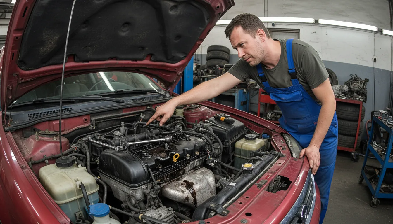 整備風景や商談スペースなど