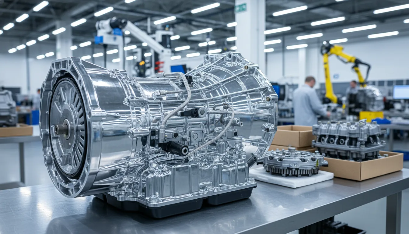 整備士がCVTを点検している様子