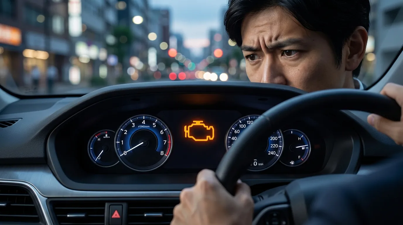 エンジン警告灯の点灯