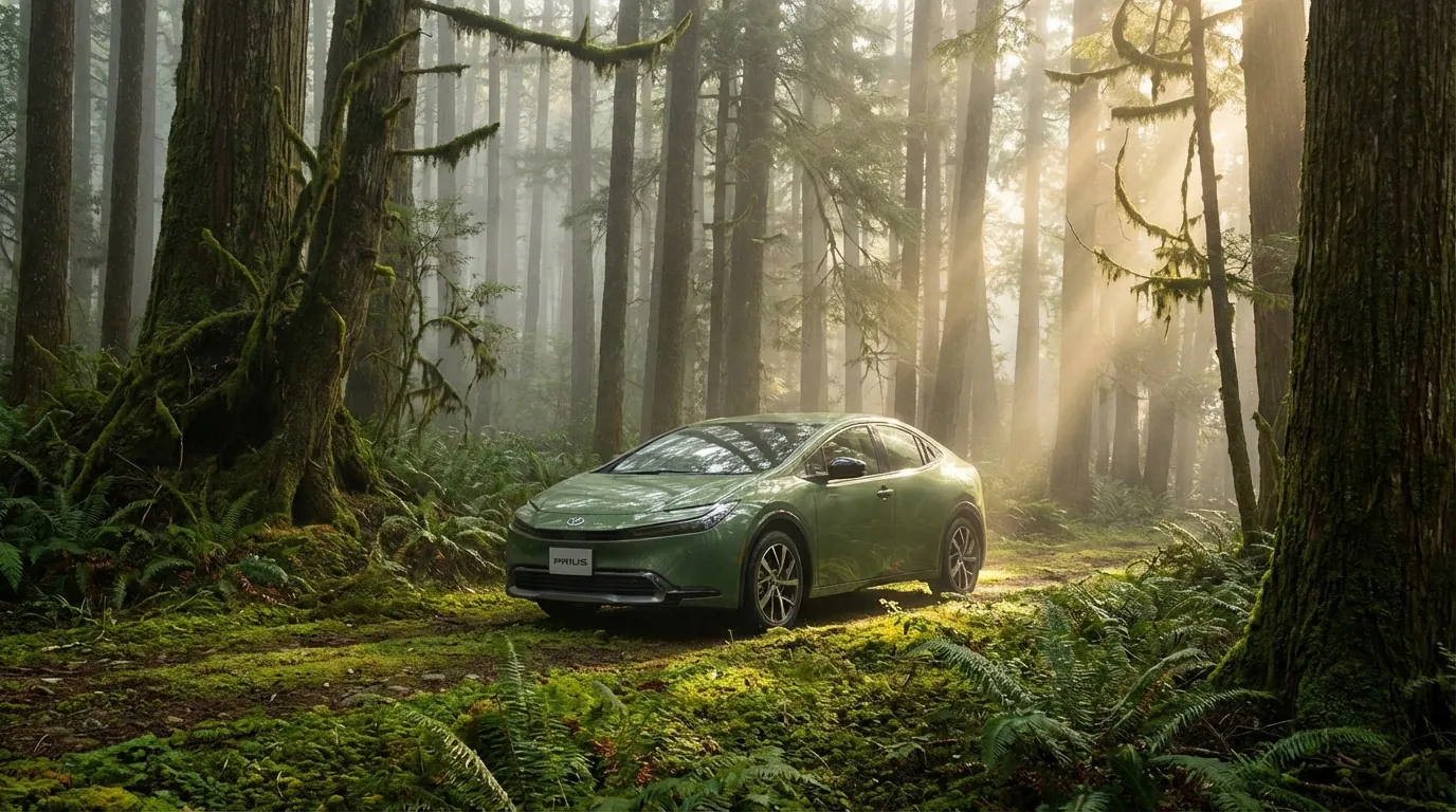 初心者マークとプリウスのイメージ