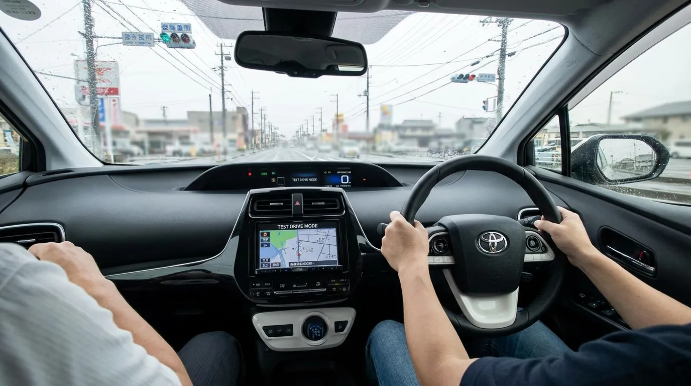 記録簿を確認するスタッフの手元。安心の笑顔。