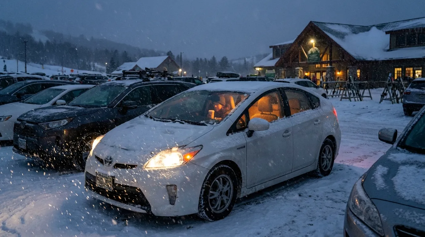 警告灯が点灯したメーター