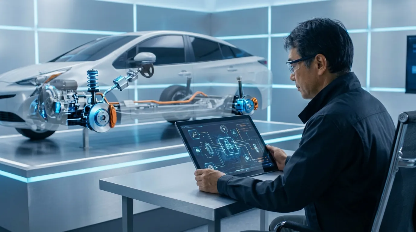 中古車展示場の様子