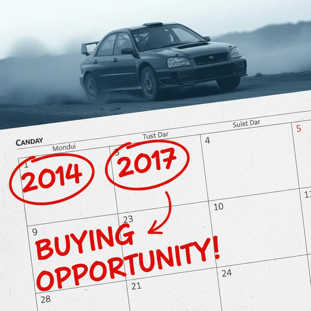 左に青いインプレッサスポーツ、右に白いG4を並べた比較画像