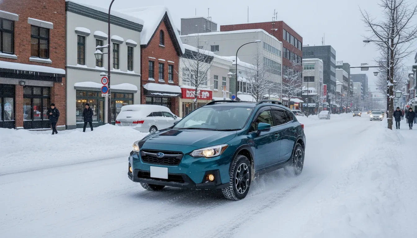 【画像生成指示】中古車情報サイトの画面を見ながら、グラフを指差して分析しているカーディーラーの男性スタッフ。真剣な眼差し。手元には資料。背景は明るいオフィス。写真表現。 --ar 16:9