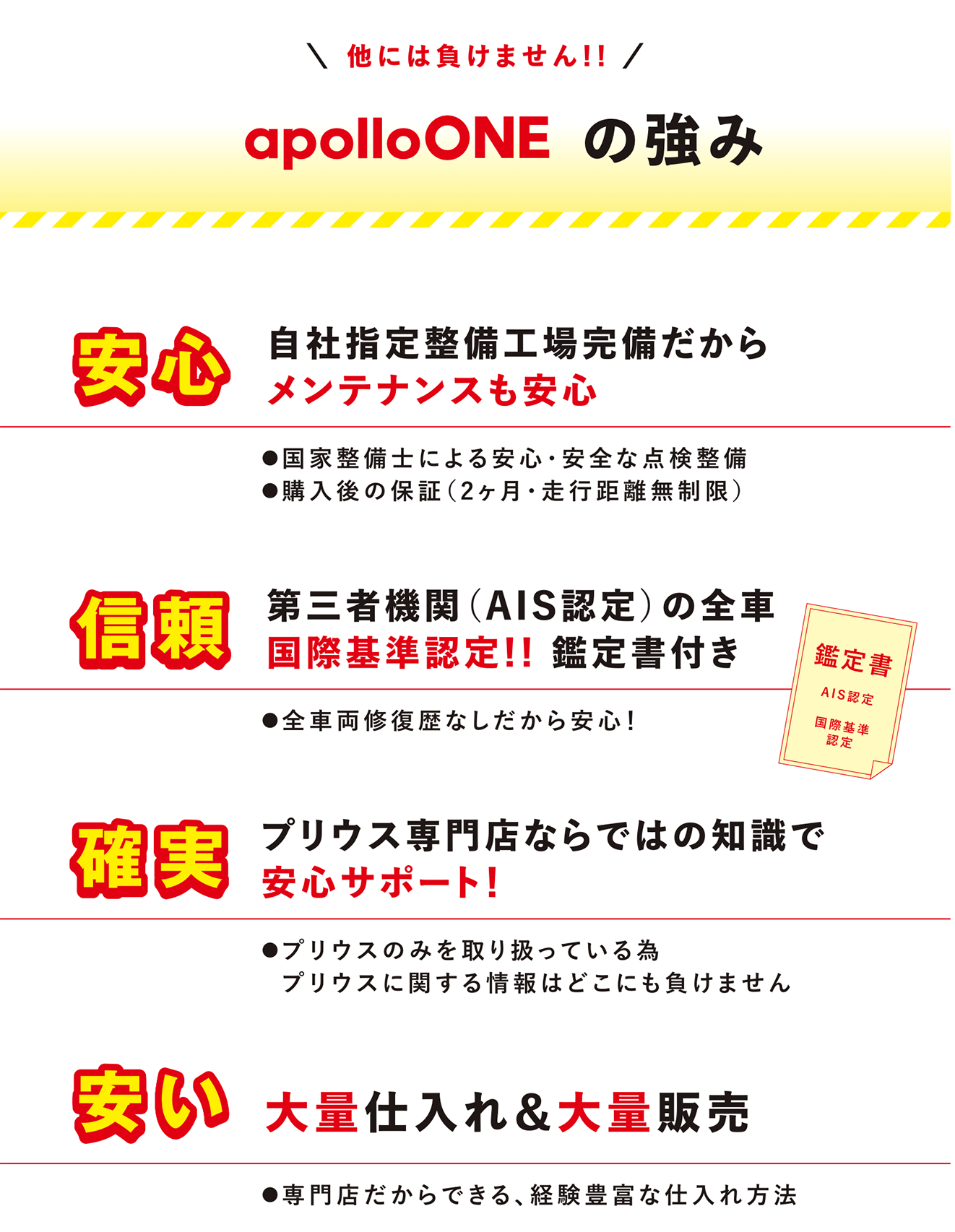 他には負けません！！apolloONEの強み